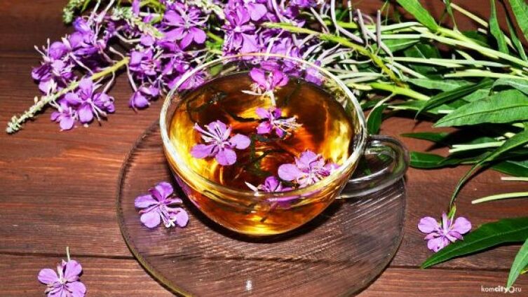 A decoction of the leaves and flowers of yarrow for the treatment of male diseases